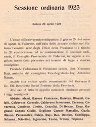 Consiglio Provinciale - Sessione Ordinaria 1923